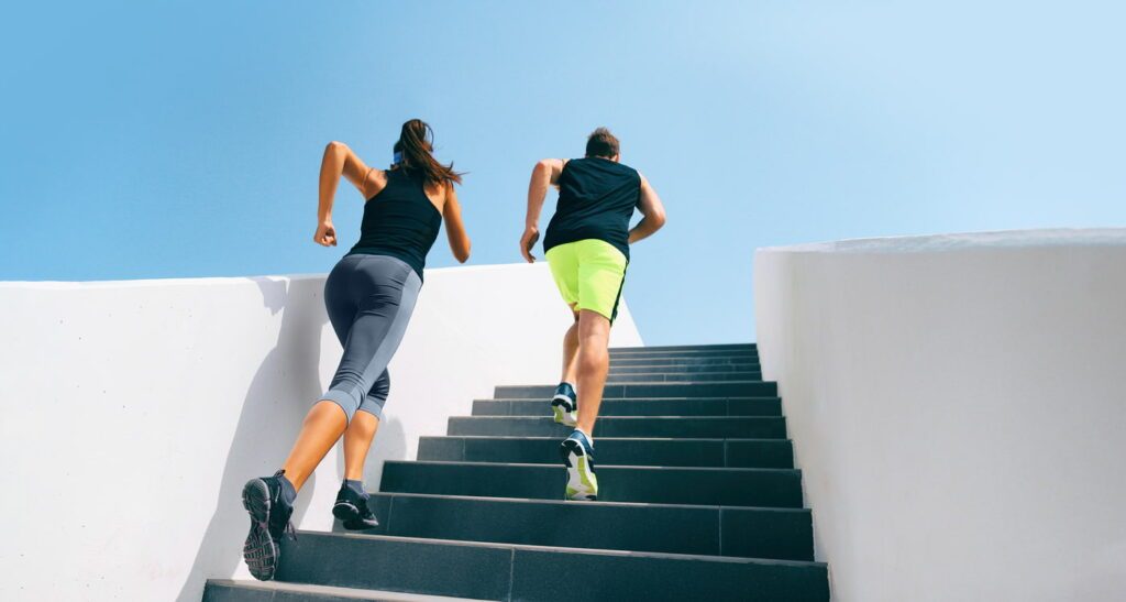 HIIT running : escaliers