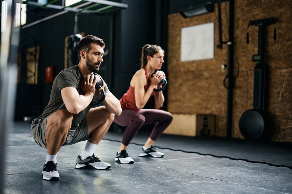 Circuit training perte de poids : squats